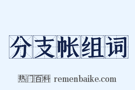 分支帐组词是什么意思的图片